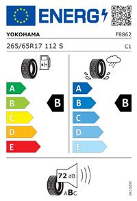 Efficiency label - YOKOHAMA, GEOLANDAR A/T G94 265/65R17